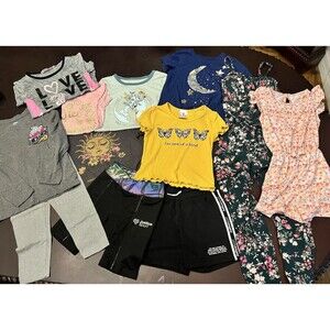 Girls 7/8 HUGE Clothing Lot – Justice Old Navy – Dresses & School Clothes – 12pc